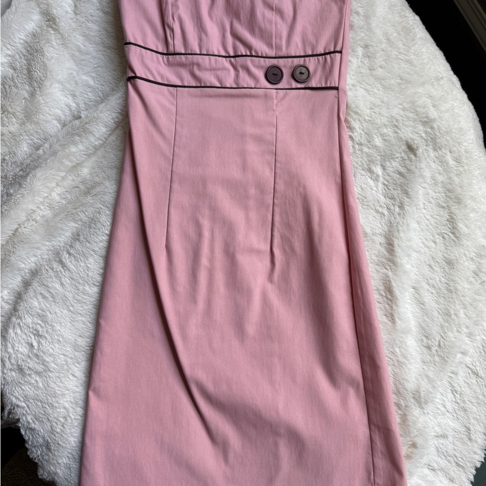 Rose Pink Strapless Dress